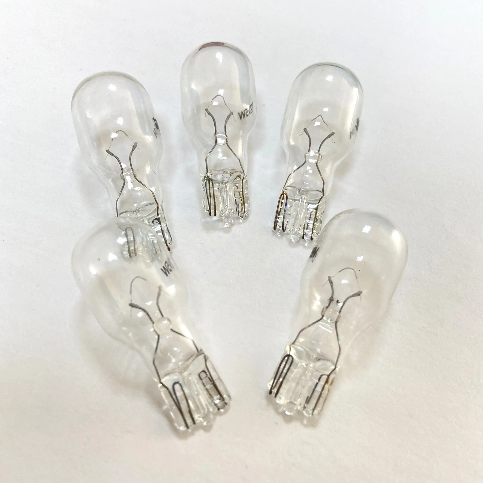 Auto Bulb Lamp T10 W2.1x9.5D White bead wedge base 5w5 Car Tail Light Turn Light