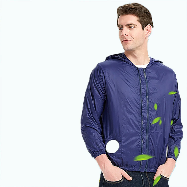 OEM air-conditioning suit long sleeves with fan summer cooling air-conditioning work clothes jacket