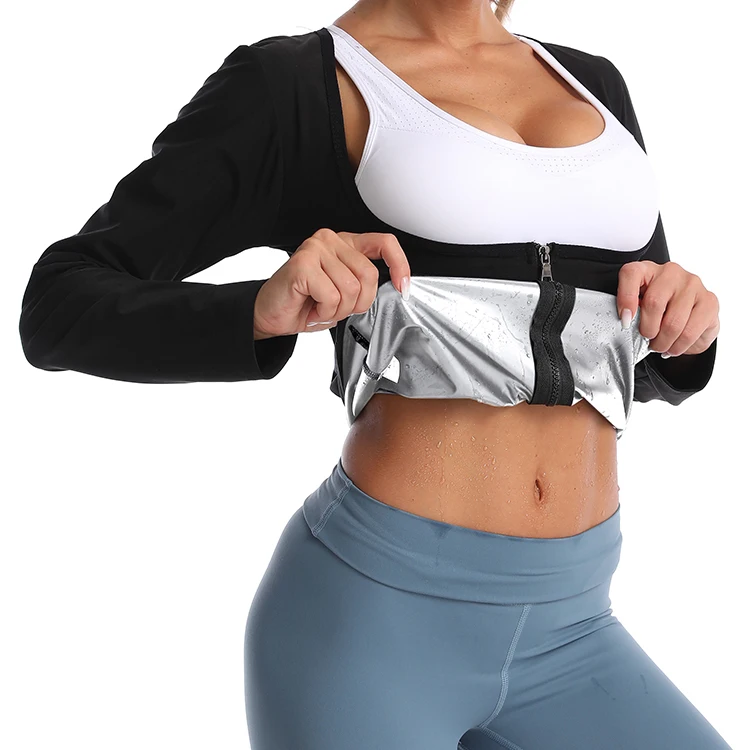 Women Sweat Shaper Vest Slimming Belt Belly Shirt Body Fat Burning Shapewear Waist Trainer