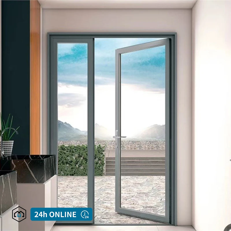 guangdong wholesale modern balcony metal frame glass patio door design doors and windows