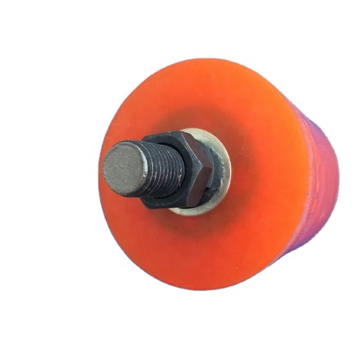 Durable High Performance  Casting Polyurethane PUR End-Stop Buffer With  threaded bolt or Mounting Plate