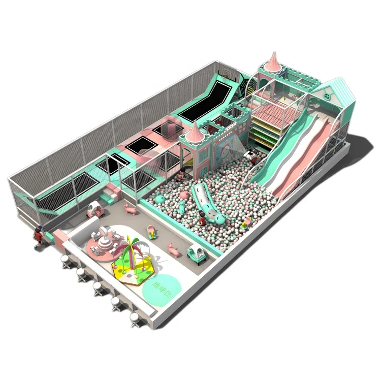 Indoor Playground Equipment Manufacturer Children Interactive Game Ball Pit Soft Play Center Modern Amusement Park Carousel