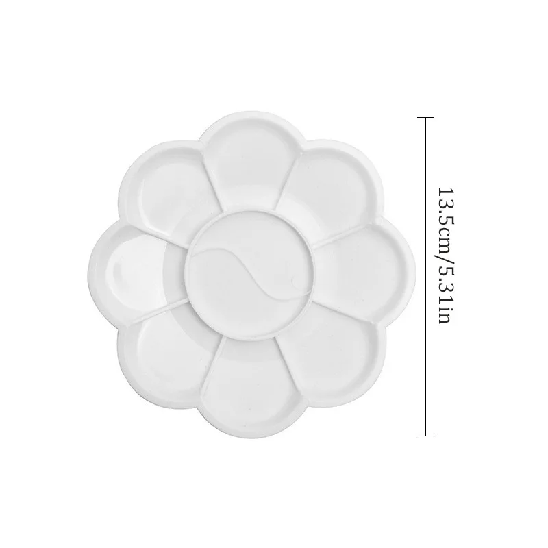 Painting Tools Plum Blossom Palette 13.5CM Pigment Coloring Graffiti Student Art Supplies