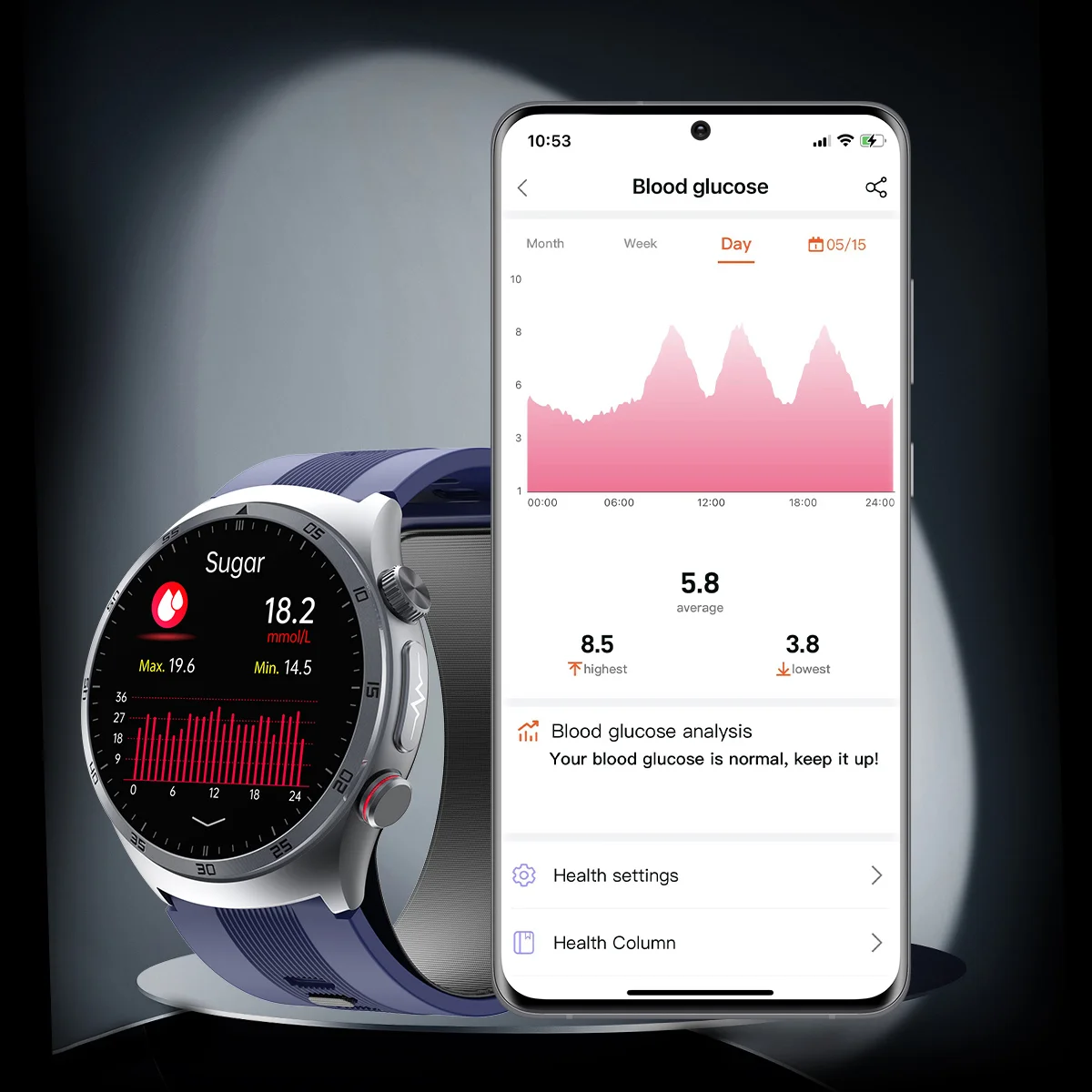 Latest Ruizu S25 ECG Smart Watch 1.43-Inch Amoled BT Call Nfc Micro-Physical Examination Health Tracking Metal Alloy Smartwatch