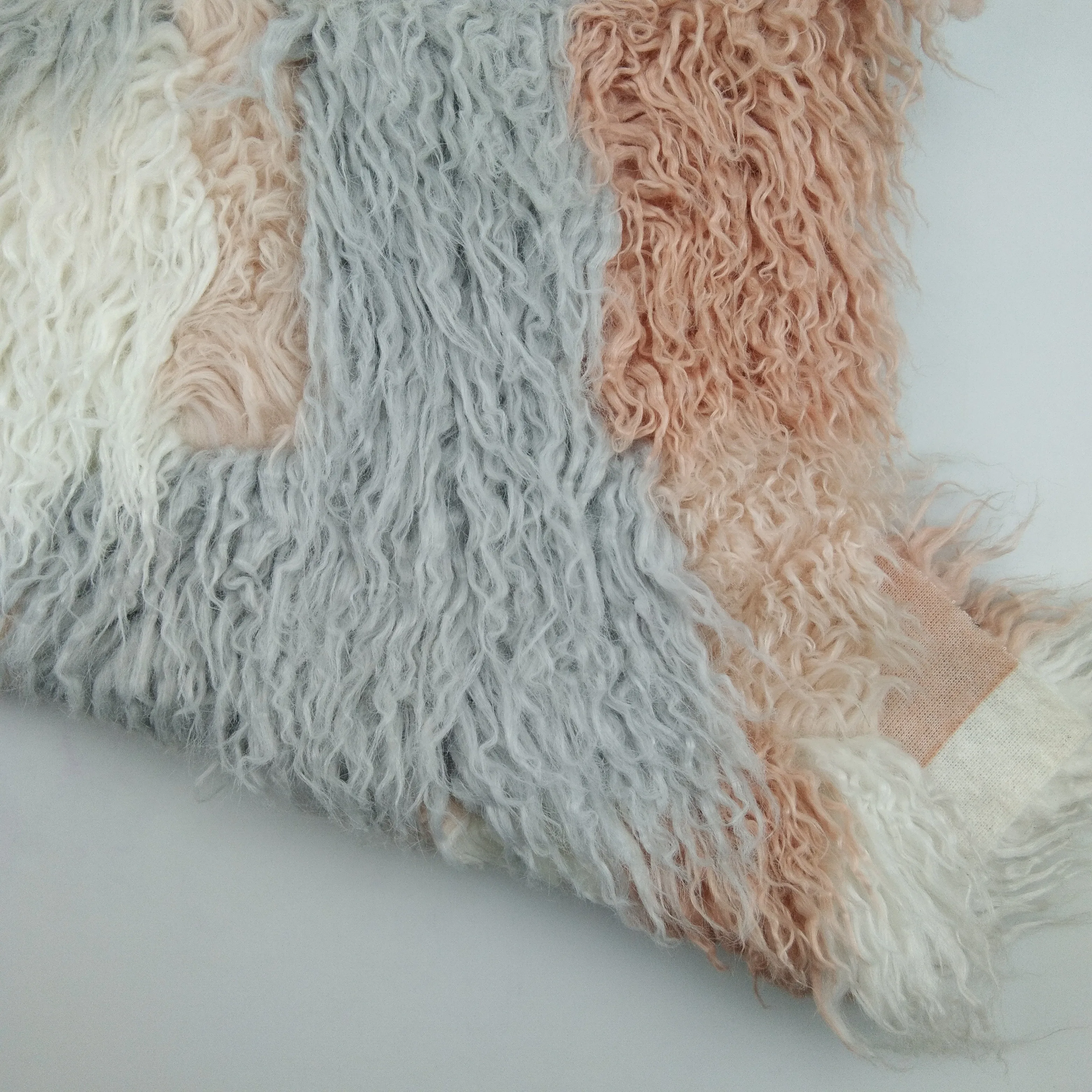 soft jacquard long pile acrylic faux fur fabric for garment/carpet /home textiles /Toy