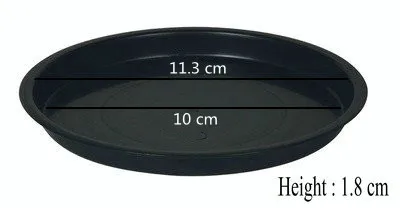 Black Thick Plastic Flowerpot Drip Tray Plant Pot Saucer Flowerpot Chassis Tray For Fleshiness Planter Garden Balcony