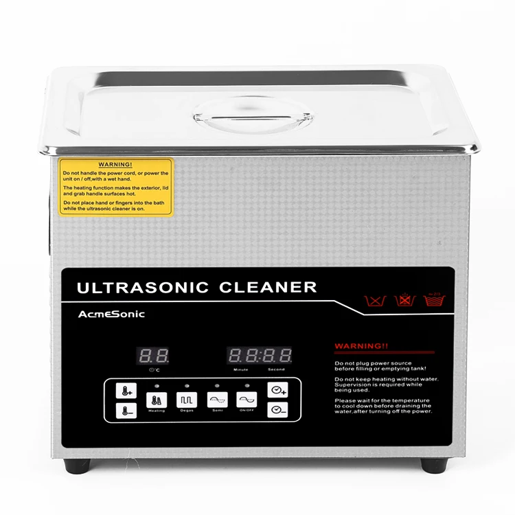 New Home Use Industrial Ultrasonic Cleaner with Electric Engine Motor and PLC Plastic Material Hot Water Cleaning Process 3L