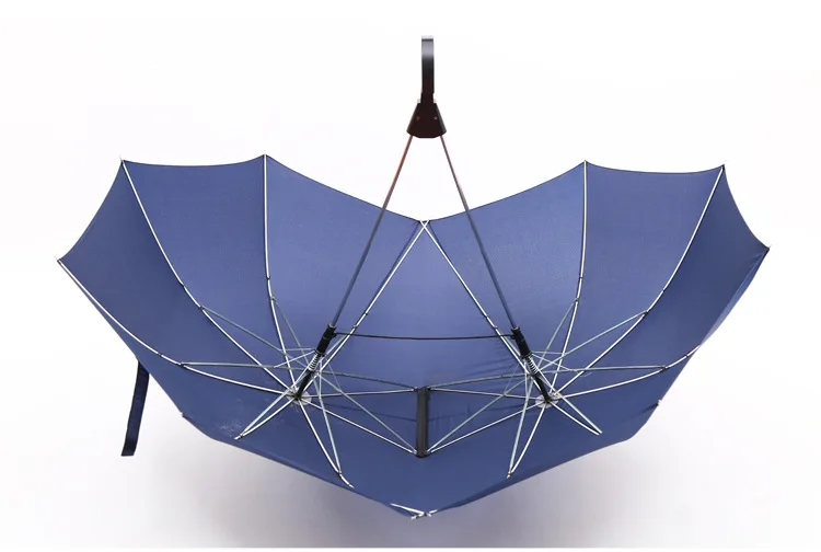 Creative Siamese Double Umbrella Two Person Couple Suny Rainy Parasol