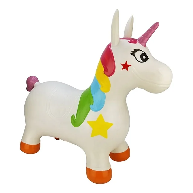 Wholesale colorful PVC inflatable toy animal with unicorn for kids