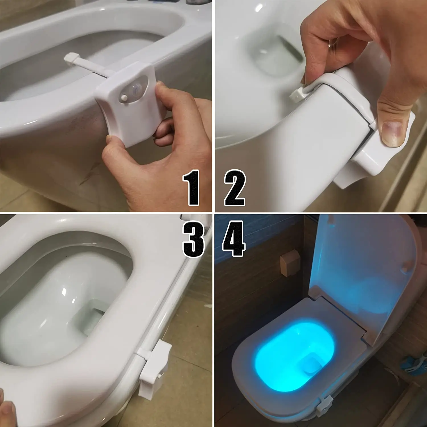 Amazon Hot-sale led toilet sensor light motion sensor night lights for bedroom