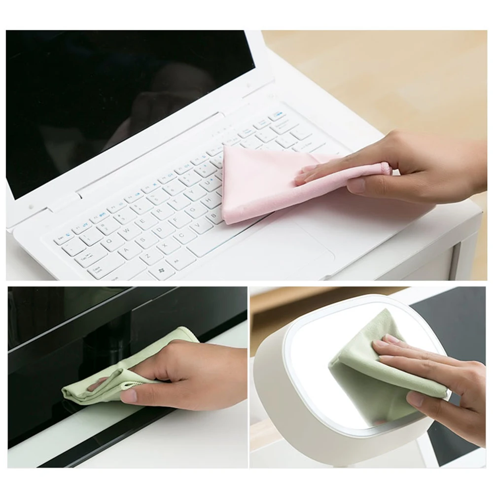 High quality custom print logo microfiber lens glasses cleaning cloth