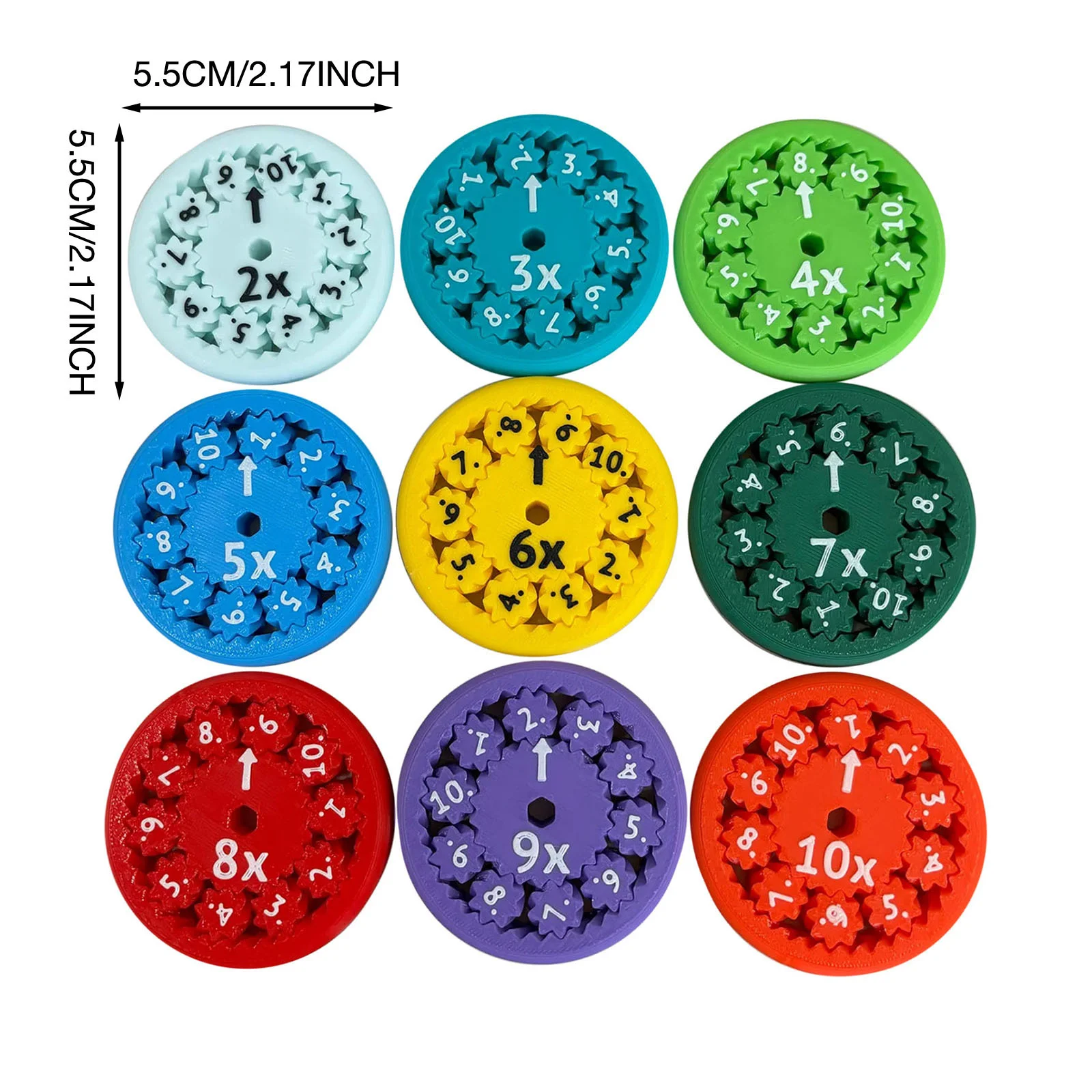 New wholesale math fidget gyro spinning teaching game learning ease children teaching parent-child toys