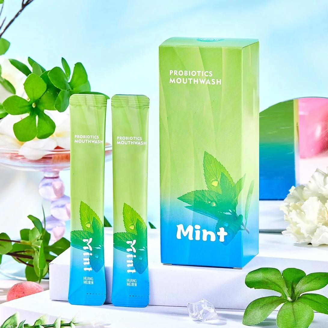 Wholesale Private Label Mouth Wash Oral Hygiene Products Fight Bad Breath 12ml*10pcs Custom Mint Portable Mouthwash