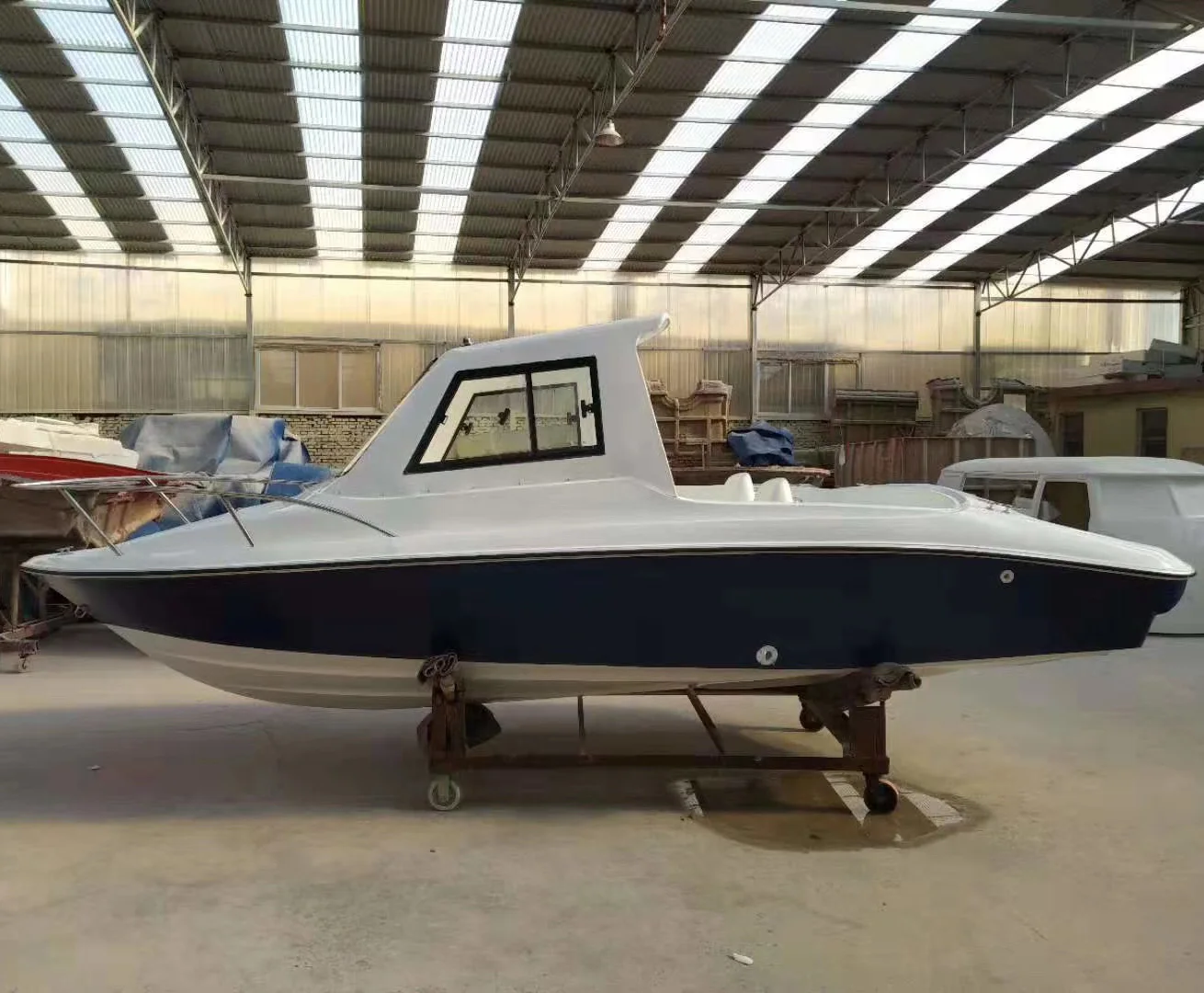 FFB550C model 5.5m fiberglass double hull high speed luxury passenger boat