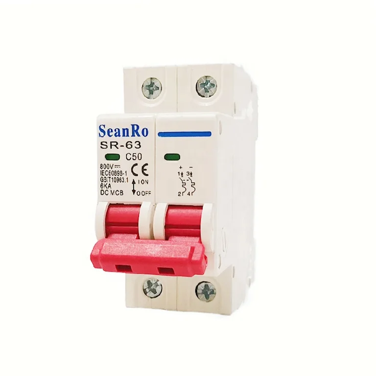 SeanRo solar PV DC air switch 48 volt dc breakers 48v dc mcb circuit breaker 16 amps