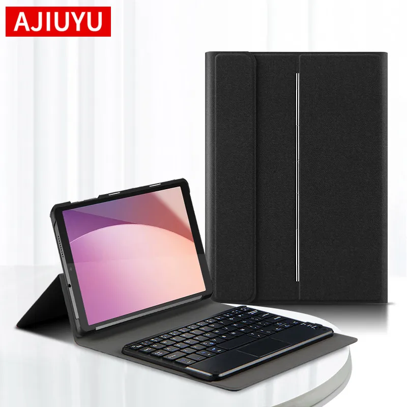 AJIUYU Keyboard Case For Lenovo Tab M8 4th Gen 8.0 inch TB-300FU Tablet Case BT keyboard with TouchPad Protective Cover Shell