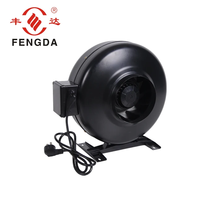 ETL certificate 8 inch duct exhaust fan Ventilation Fan with Speed Controller for Hydroponics