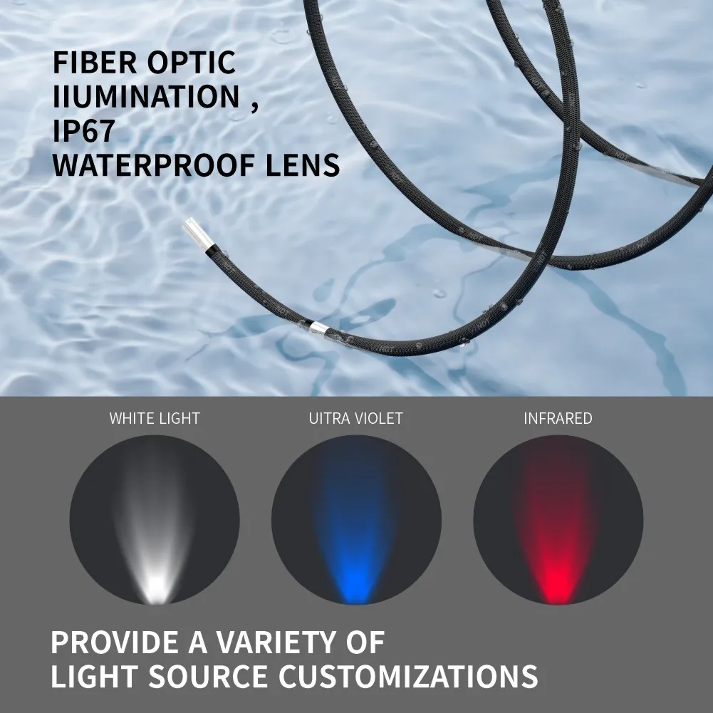 K series 360 rotation 4-way HD endoscope inspection camera,IP67 waterproof borescope,sewer endoscopic camera with LED light