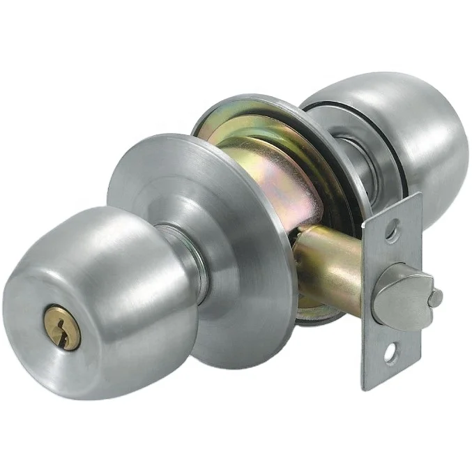 Roeasy stainless steel ball lock type  cylindrical door knob door lock round lock
