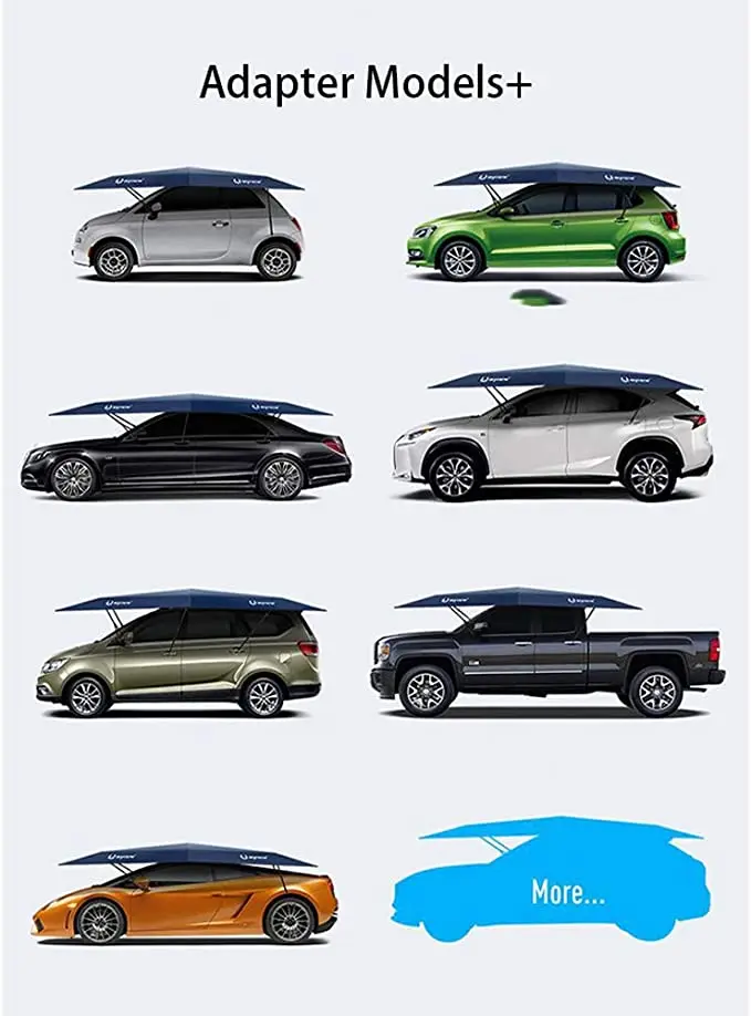 Hot Summer Outdoor Anti-UV Oxford Polyester Waterproof Car Tent Umbrella (Semi-Automatic)