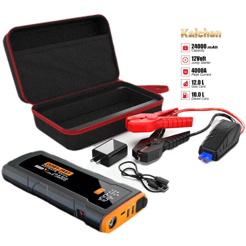 G00l00 Gp4000 lithium ion battery truck heavy duty car jump starter 4000a with air compressor