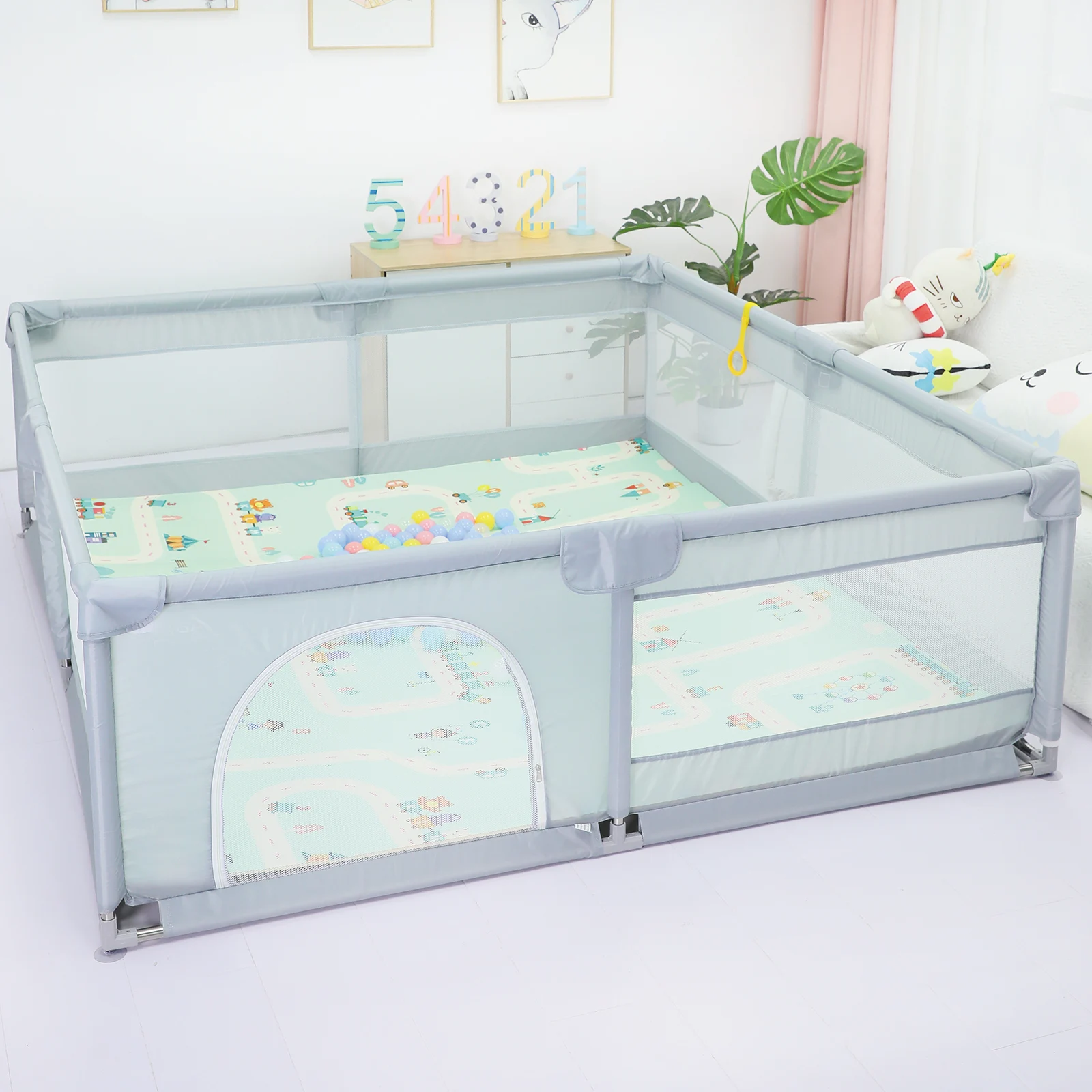 Children Safety Kids Playpen For Safety Rails Guard Protection Baby Playpen