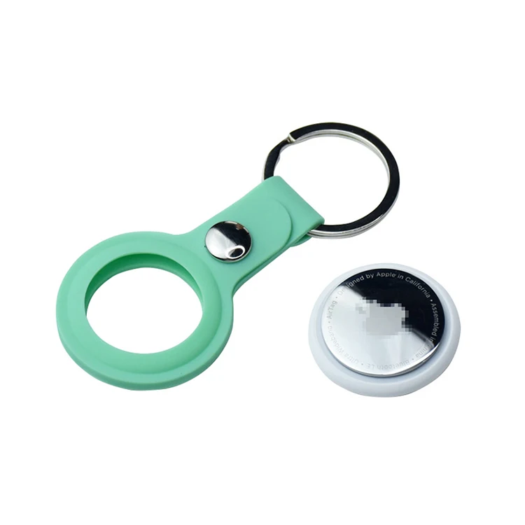Factory direct sale Silicone Air Tag Case Cover Keychain Key Ring Clip Holder For Apple Airtags Case For Airtag