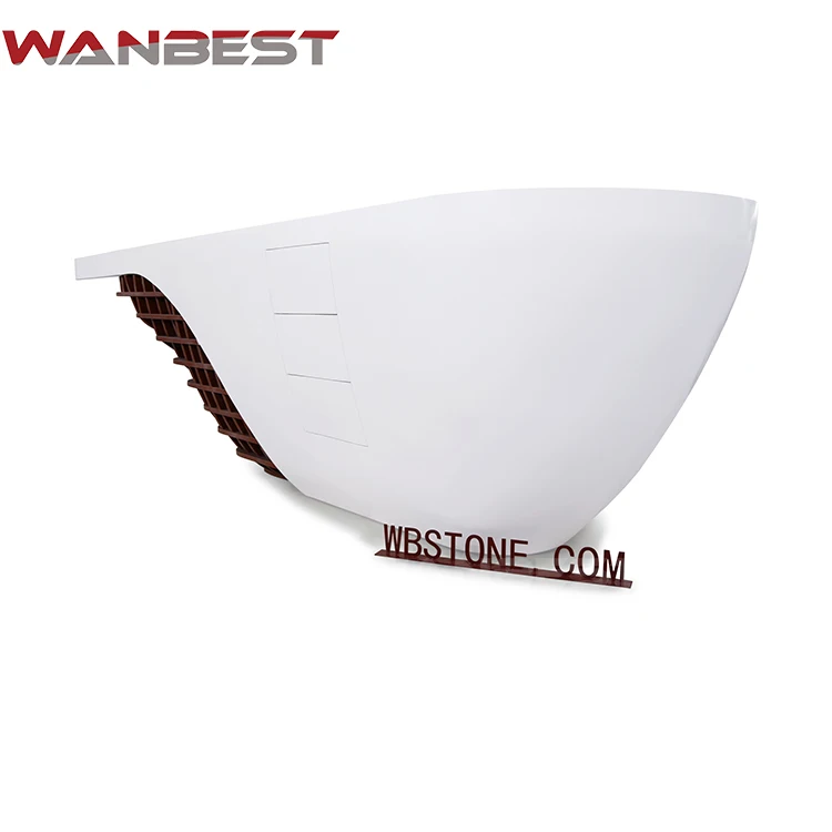 Современный акриловый Белый светодиодный маникюрный салон, ресторан, офис, стол приема