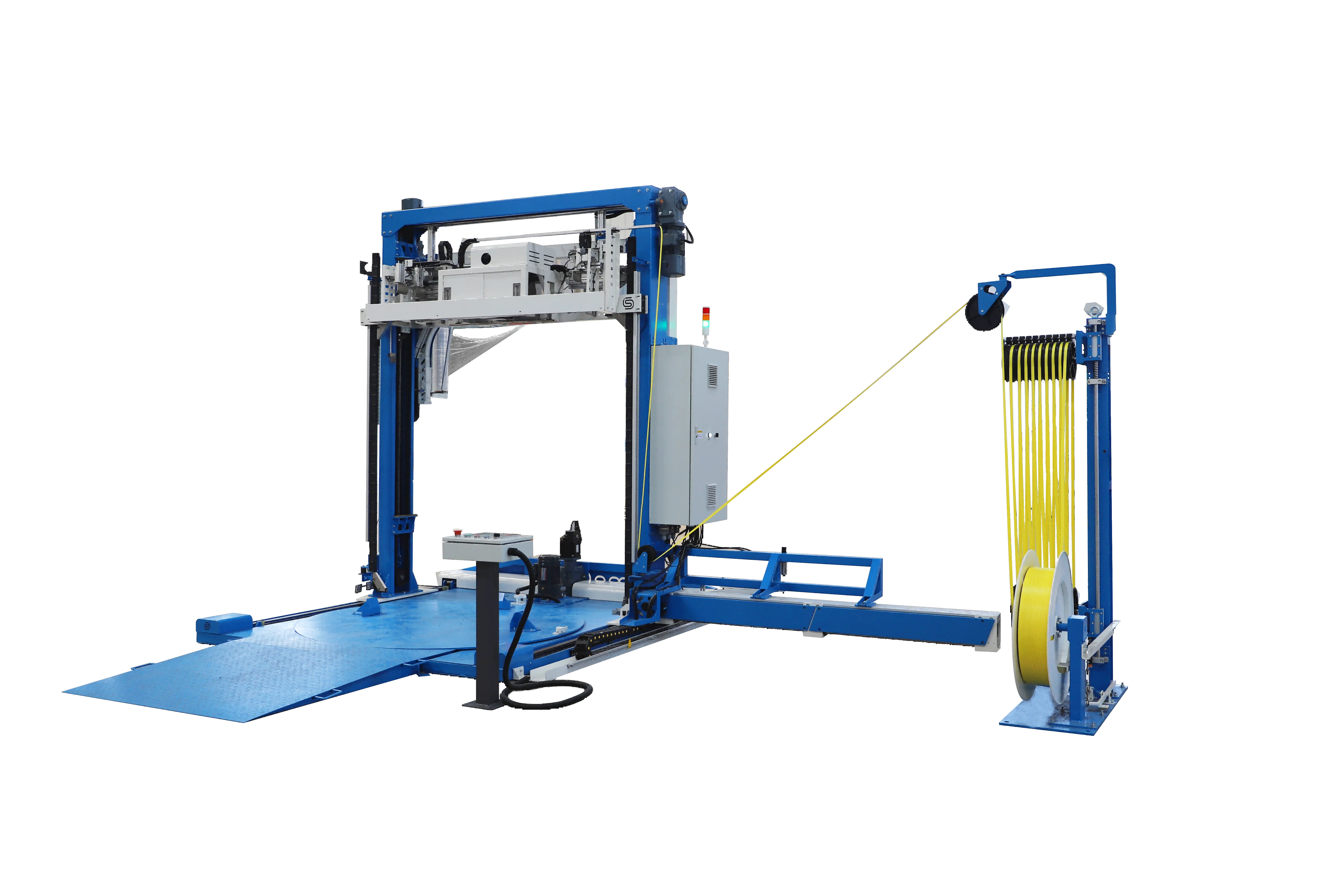 Automatic Stretch Film Wrapping machine Fully Automatic Pallet Strapping Machine