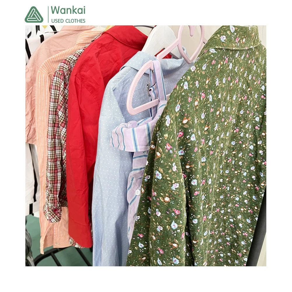 CwanCkai Fashion Quality A Grade Used Clothes Bales For Women, Popular 45-100 Kg Second Hand Blouse Ball Singapoure