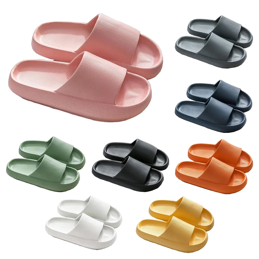 Custom Beach Shower Bathroom Thick Sole EVA Slipper Cloud Slide for Women Men chinelo nuvem claquettes nuage Chanclas de playa