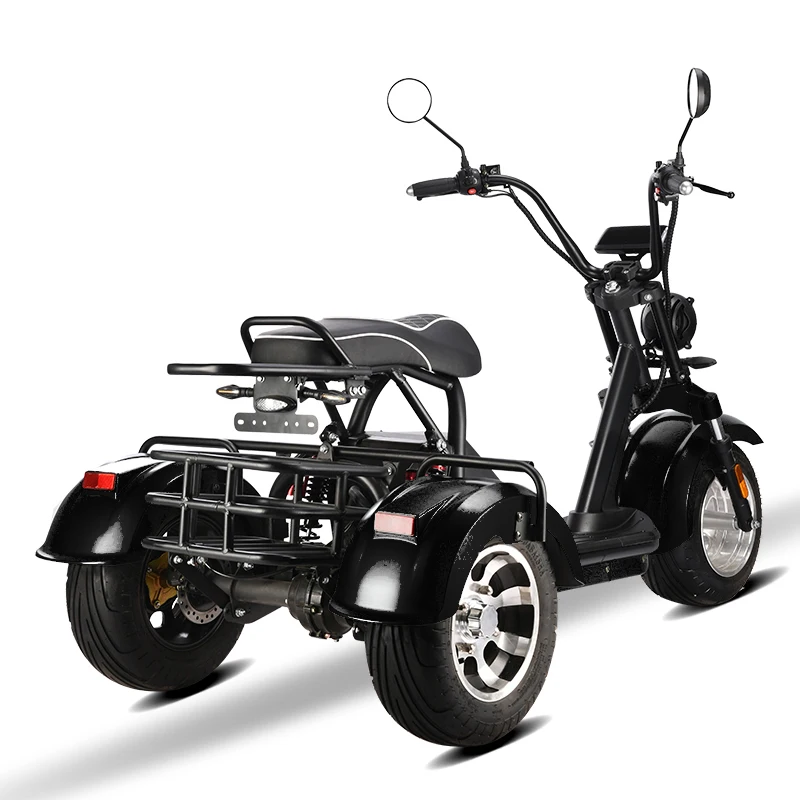 newest tricycle 3 Wheels fat tire electric scooter New model 2000w 60v 3 wheel electric scooter citycoco for adults