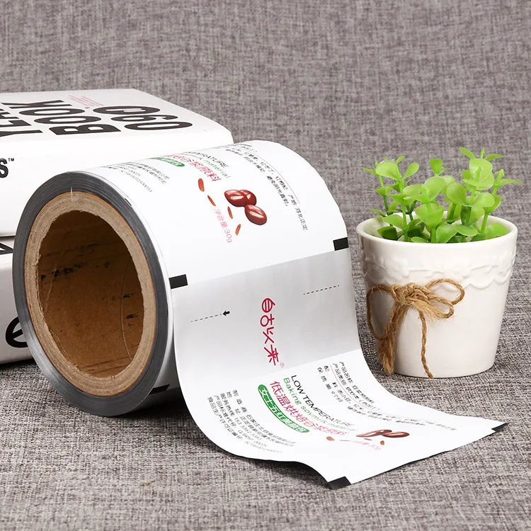 Food Packaging Film Roll Aluminum Film Rolls Snack Packaging Film Honey Sachet Roll Plastic Candy Wrapper