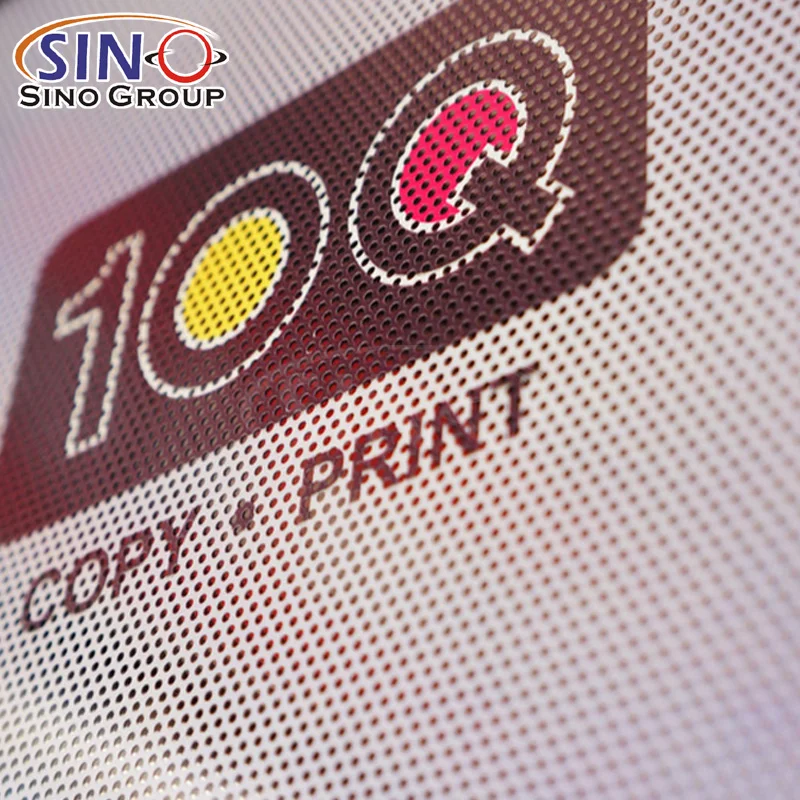 SINOVINYL Лазерная Радуга One Way видения печати винил сетки стикеры