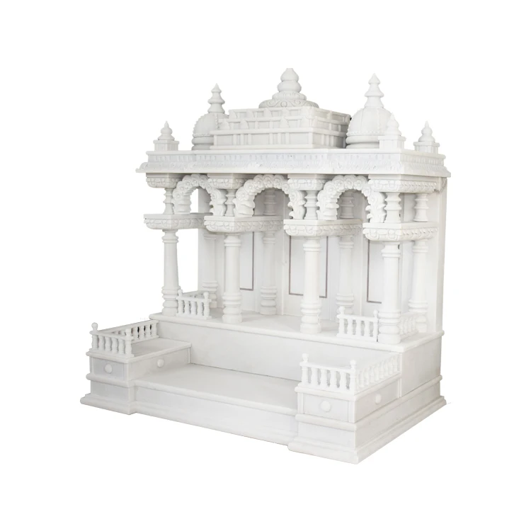 Hot sale 2019 high quality handmade fine outdoor white marble temple