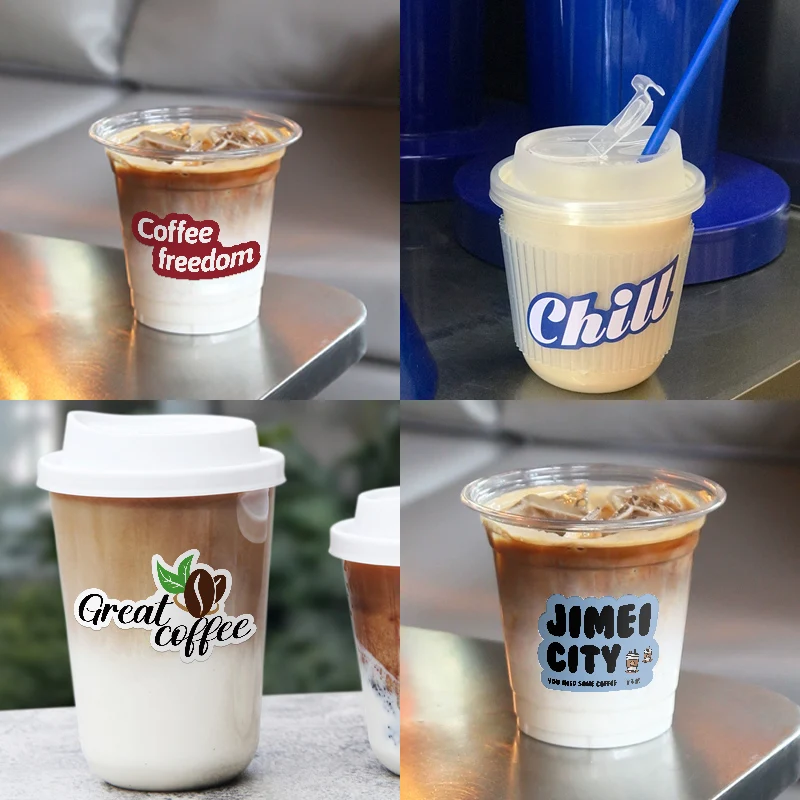 Custom sandwich box cake bread food takeout paper bag label 2' x 4' glossy seal roll packaging safety tamper proof sticker