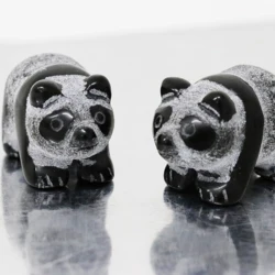 Natural healing stone crystal carved animal giant panda as a gift