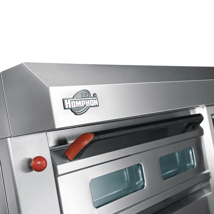 Homphon Supplier Pizza Baking Oven Electric Stainless Steel 2 Deck 4 Tray Cake Making Machine