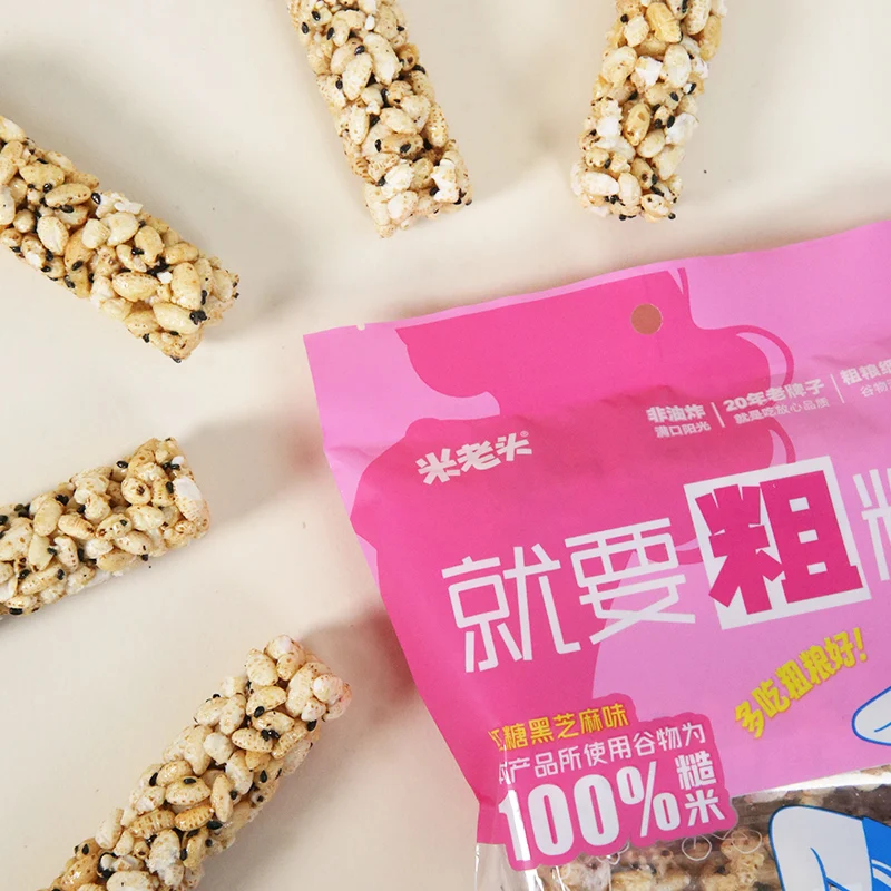 Uncle Pop New Product Wholesale Snack Crackers Brown Rice Sticks Energy Bar Rice Sticks Snacks