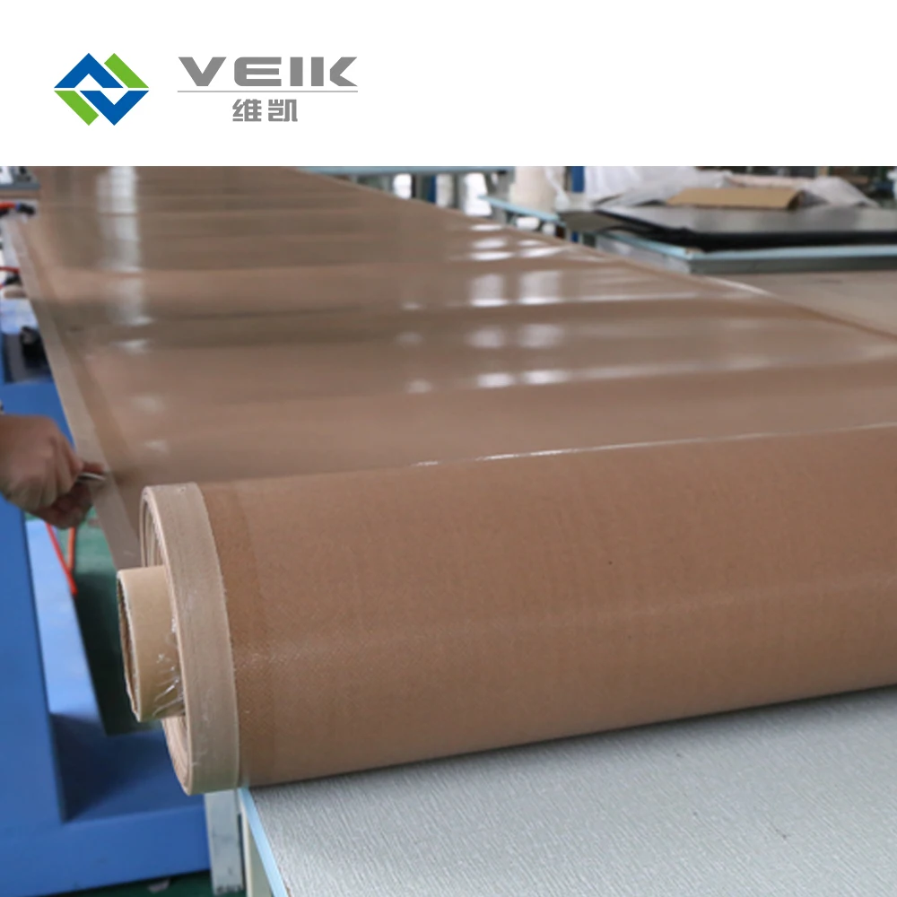 heat resistant PTFE coated fiber glass fabric for thermal laminating presses