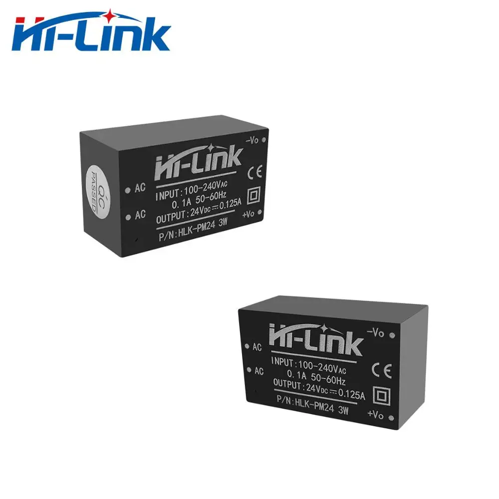 Бесплатная доставка 5 шт. AC DC 220V-24V 3W мини модуль источника питания с интеллигентая (ый) бытовой автоматического включения света HLK-PM24