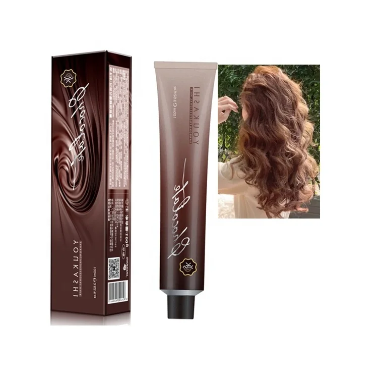 Factory Hot Selling Permanent Hair Dye Color Cream Professional Chocolate Brown Hair Dyeing