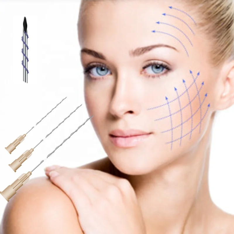 2021 newly produced best selling products pdo cog 4d L blunt 19G 21G 100MM blunt lifting pdo thread for face lifting