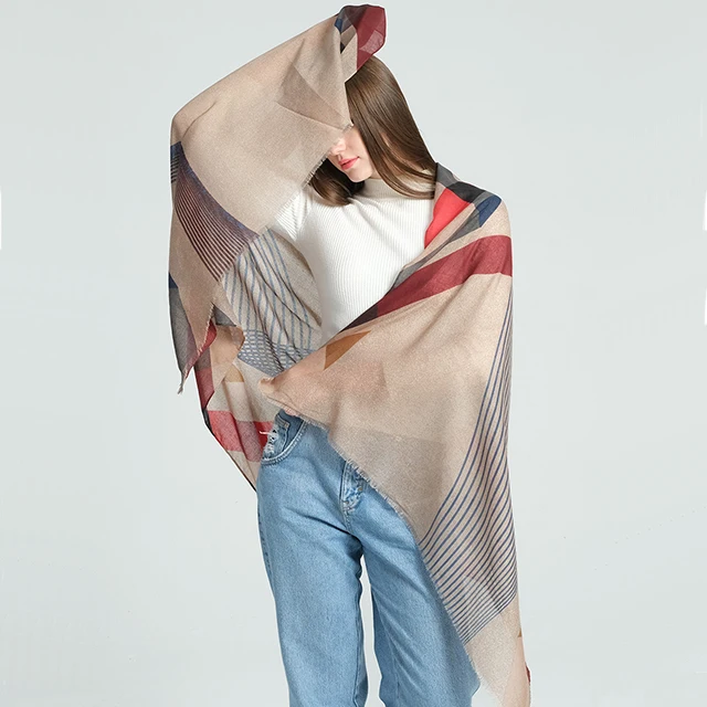2022 latest design female autumn beautiful ladies shawl fashion scarf for women