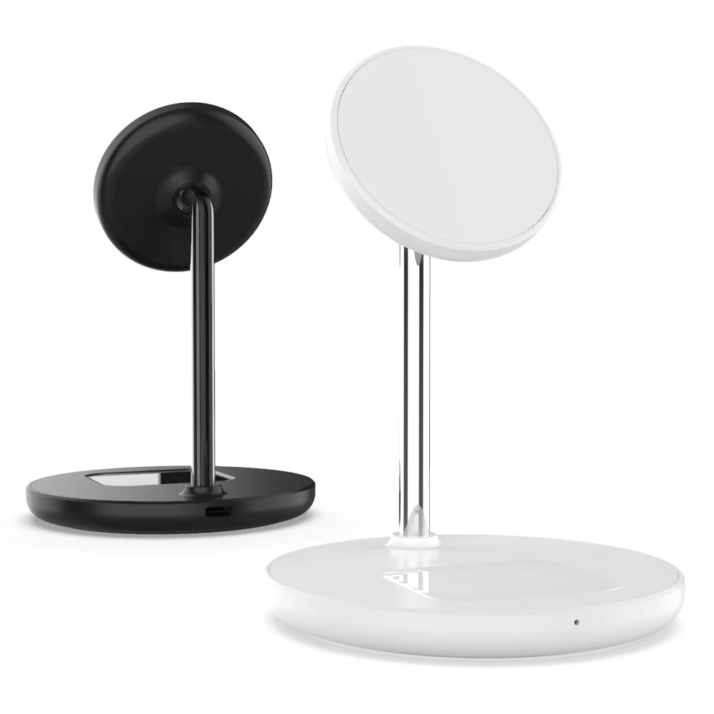  2021 New Products Desktop 15W Magnetic Wireless Charger Stand Fast Phone For iPhone 12 Air