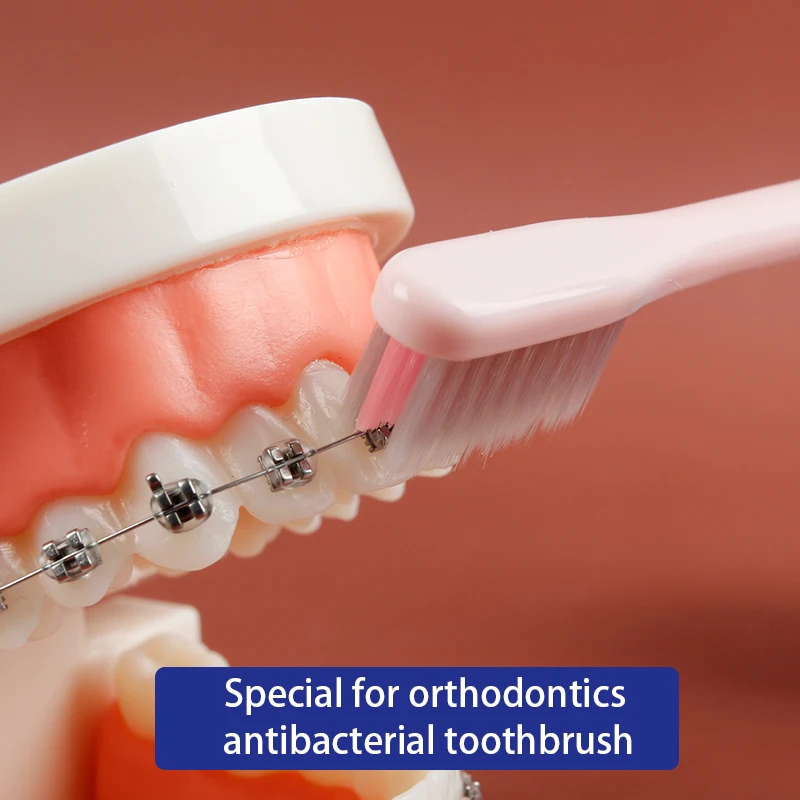 Orthodontic toothbrush carton packaging toothbrush factory accepts customization and logo
