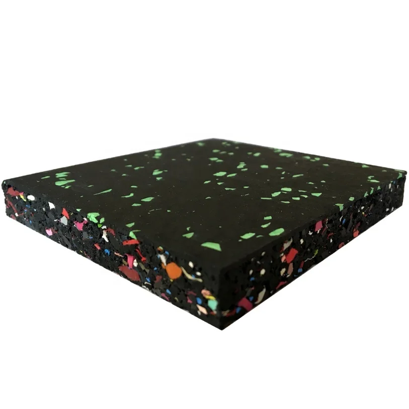 Резиновая напольная плитка для тренажерного зала с гибким горлом из этиленвинилацетата