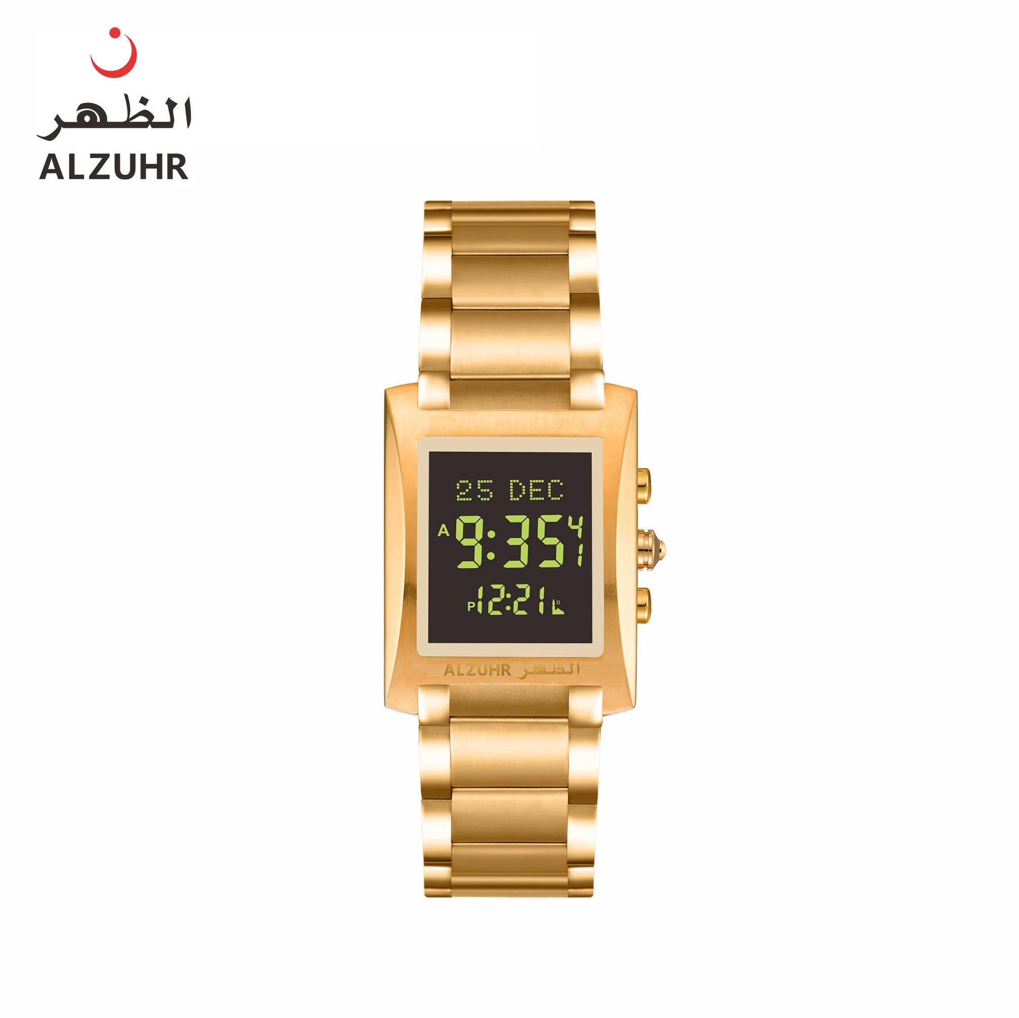 Elegance Simple Silver Stainless Steel Alharameen Muslim Watch Muslim Mens Watches Perfect for Daily