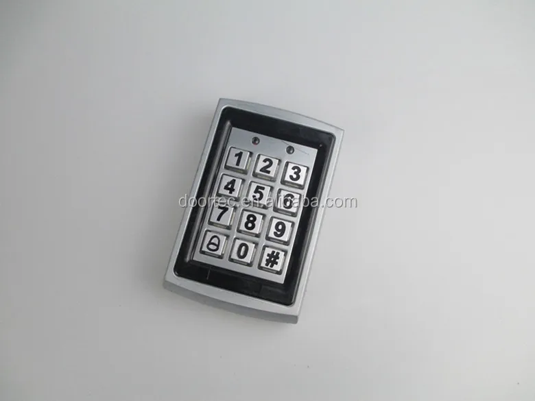 Doortec AK04 stainless metal access keypad for automatic door access control system
