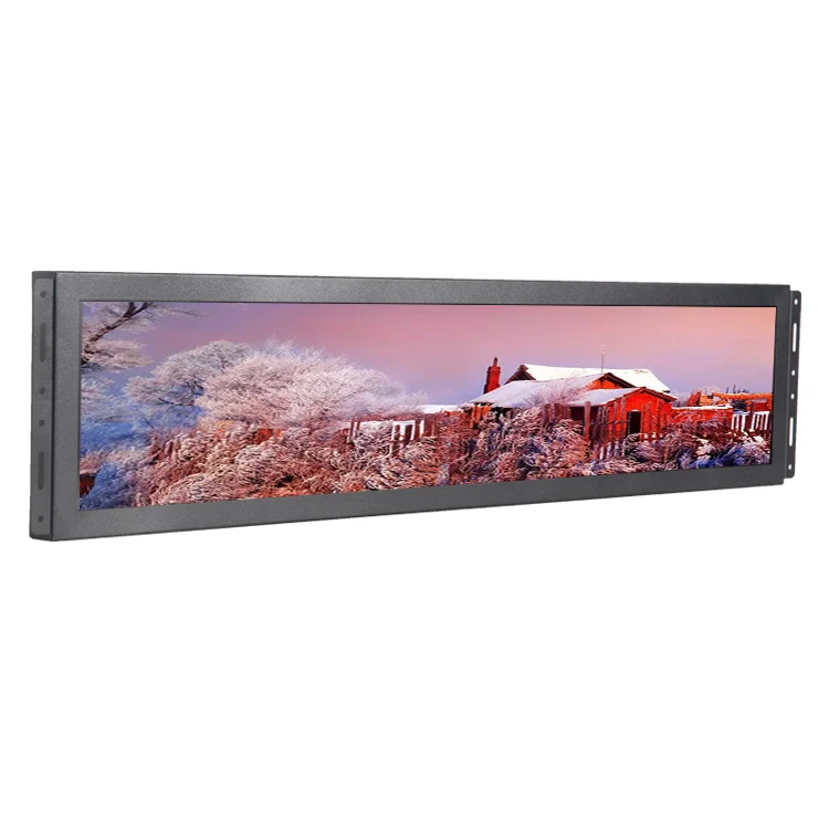 Custom 36.6' Stretch Monitor Smart Advertising Display Players Advertisement Screen Shelf Edge Bar LCD Display